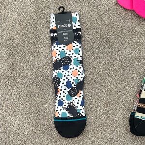 Stance kids Colorful Patterned Socks - Black, White, Blue, Orange